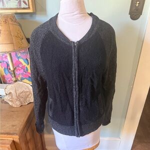 Old Navy Charcoal and Light Gray Sweater for Fun Fall Days!